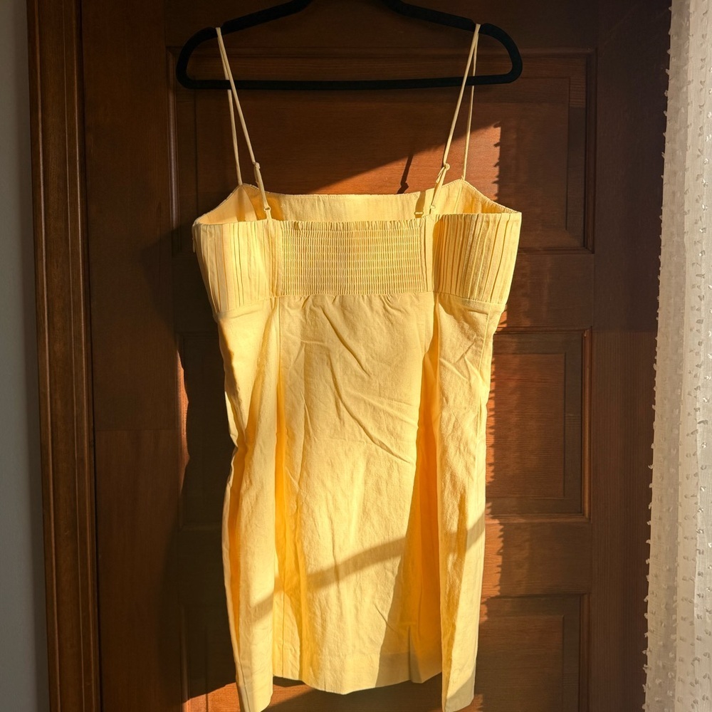 Anthropologie The Ophelia Sleeveless Linen Slim Mini Dress by Maeve 💛🌼 - Picture 6 of 8